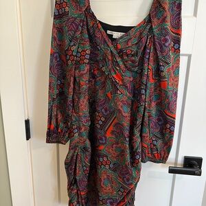 Veronica Beard Satin Paisley Women's Dress